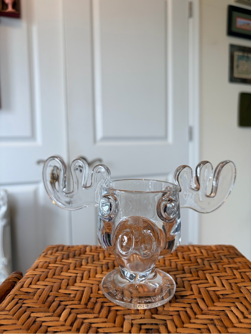 Christmas Vacation Griswold Moose Mug Heavy Glass Warner Bros. 8 oz. Candle Hold
